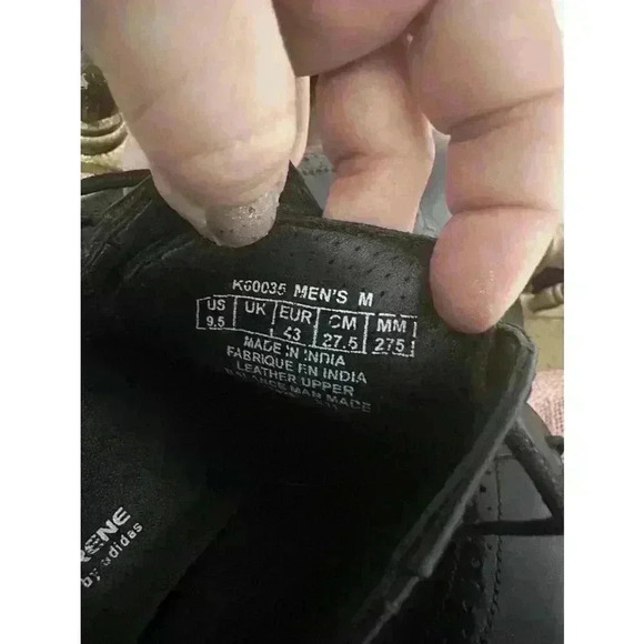 Rockport Adiprene By Adidas Mens Oxford Shoes Black Leather Wingtip Men’s 9.5 - Picture 15 of 15